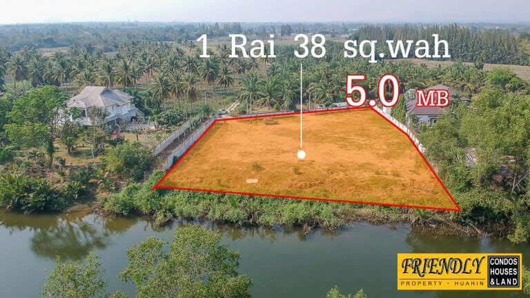 Sold Out ขายที่ดินติดแม่น้ำปราณบุรี 1 ไร่ 38 ตร.ว. รูปที่ 1
