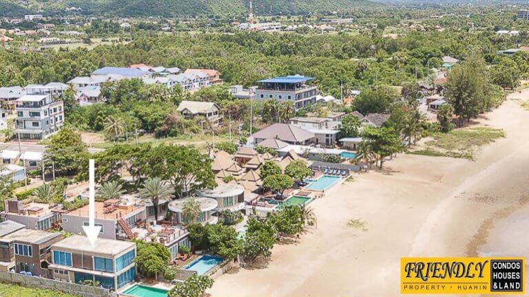 ขายรีสอร์ทที่ปราณบุรีติดทะเล พร้อมสระว่ายน้ำ 369 ตร.ม. 2 ชั้น 3 ห้องนอน 3 ห้องน้ำ ฿45,000,000 รูปที่ 1