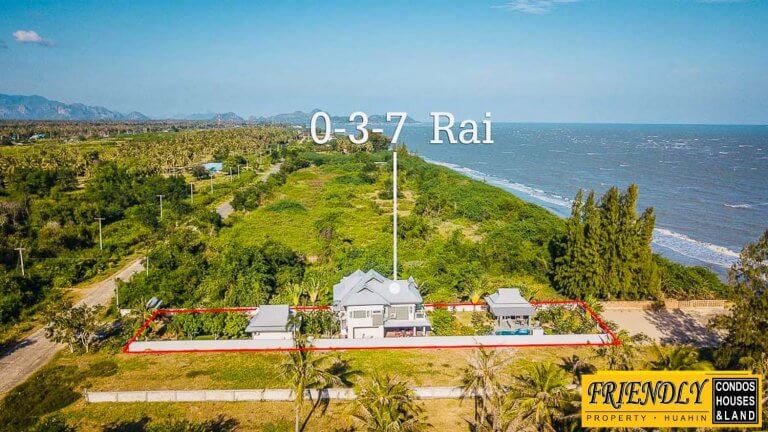 ขายบ้านที่ประจวบคีรีขันธ์ติดทะเล พร้อมสระว่ายน้ำ 2 ชั้น 3 ห้องนอน 3 ห้องน้ำ ฿21,500,000 รูปที่ 1