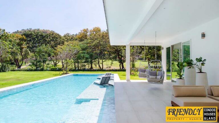 ขายบ้านที่ชะอำในสนามกอล์ฟพร้อมสระว่ายน้ำ 475 ตร.ม. 1 ชั้น 5 ห้องนอน 5 ห้องน้ำ ฿33,000,000 รูปที่ 1