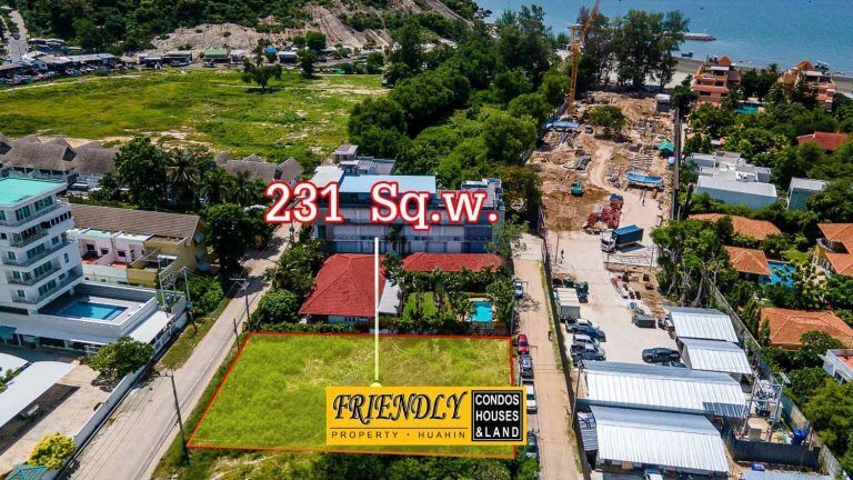 ขายที่ดินใกล้ทะเลหัวหิน 231 ตร.ว. ฿22,000,000 รูปที่ 1