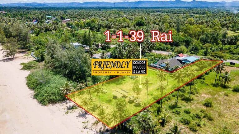 ขายที่ดินดินติดทะเลเมืองประจวบคีรีขันธ์ 1 ไร่ 1 งาน 39 ตร.ว. ฿26,000,000 รูปที่ 1