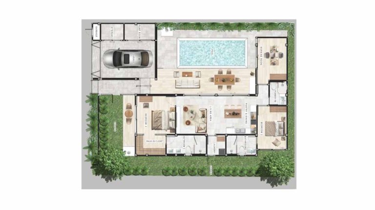 ขายบ้านพักพูลวิลล่าที่หัวหิน อาไซ วิลล่าส์ @หัวหิน (Asai Villas @HuaHin) 350 ตร.ม. 1 ชั้น 3 ห้องนอน 3 ห้องน้ำ ฿8,500,000 แบบแปลน รูปที่ 1